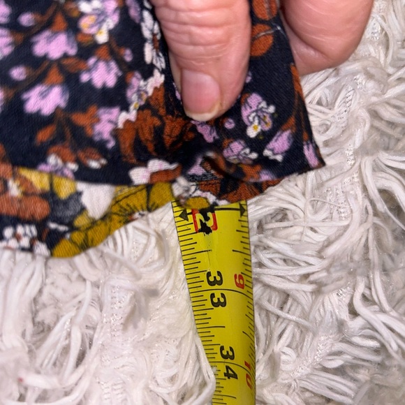 BP Floral Seventies Dress mini ruffle bottom spaghetti strap S 50% off w♥️ #56 - Picture 11 of 11